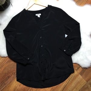 Old Navy black button down blouse